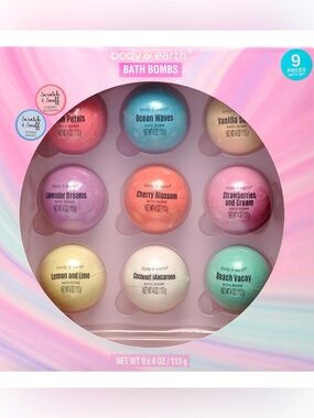 Body & Earth Bath Bomb Gift Set - Assorted Colors (9-Pack)